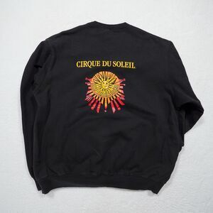 Vintage Rare Cirque Du Soleil Sun Logo Graphic Crewneck Sweatshirt 90's - Men L